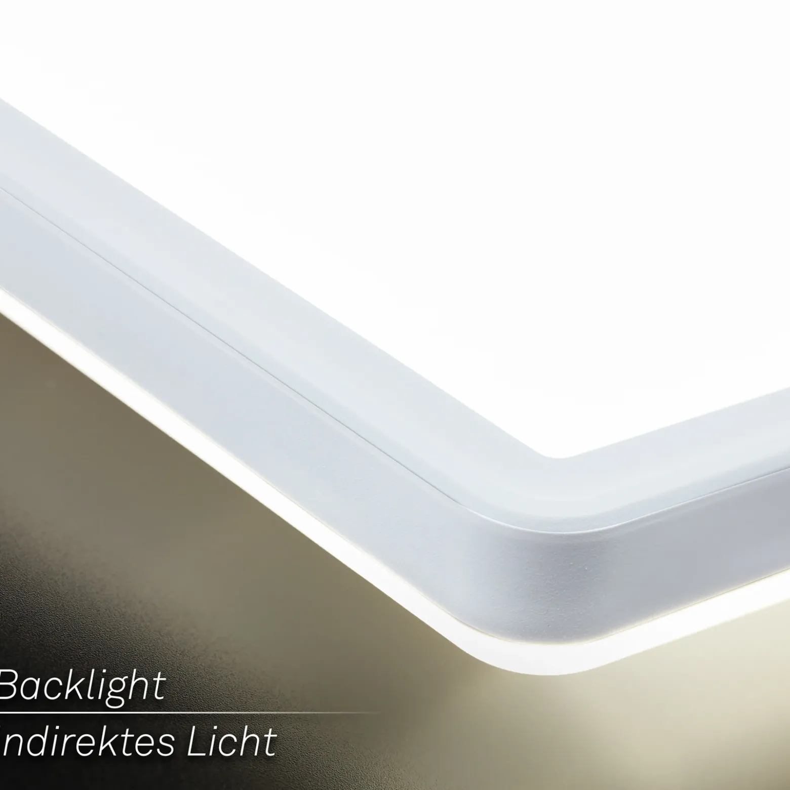 Plafón LED Tava, blanco, plástico, 98 cm, retroiluminación