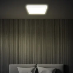 Plafón LED Tava, blanco, 24 x 24 cm, plástico