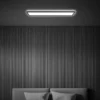 Plafón LED Tava, negro, plástico, 98 cm, retroiluminación