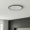 Plafón LED Tuco CCT, atenuable, negro Ø 50 cm