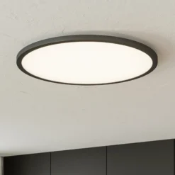 Plafón LED Tuco CCT, atenuable, negro Ø 50 cm