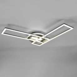 Plafón LED Twister giratorio control remoto níquel