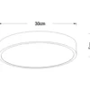 Plafón LED Unar, dorado mate, Ø 30 cm