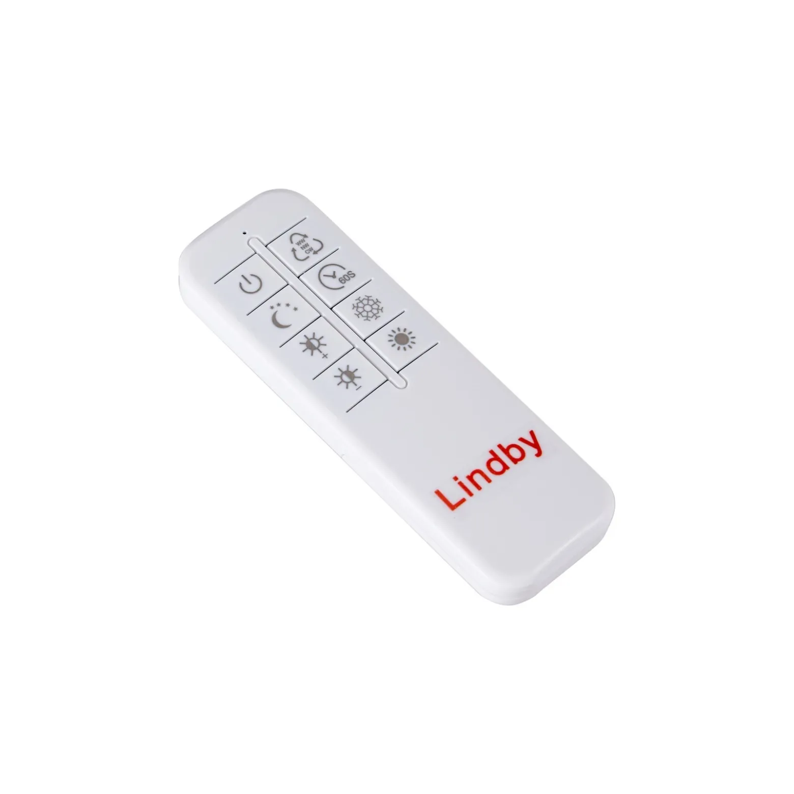 plafón LED Velua de Lindby, blanco/madera clara, CCT, Ø 50 cm