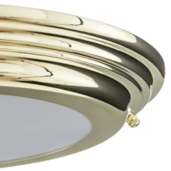 Plafón LED Welland IP44, latón pulido