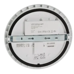 Plafón LED Welland IP44, latón pulido