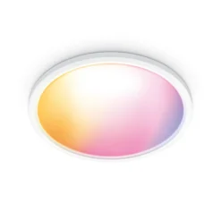 Plafón LED WiZ SuperSlim RGBW Ø42 cm blanco