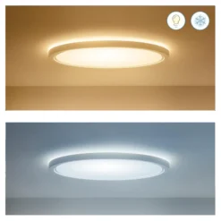 Plafón LED WiZ SuperSlim RGBW Ø54 cm blanco