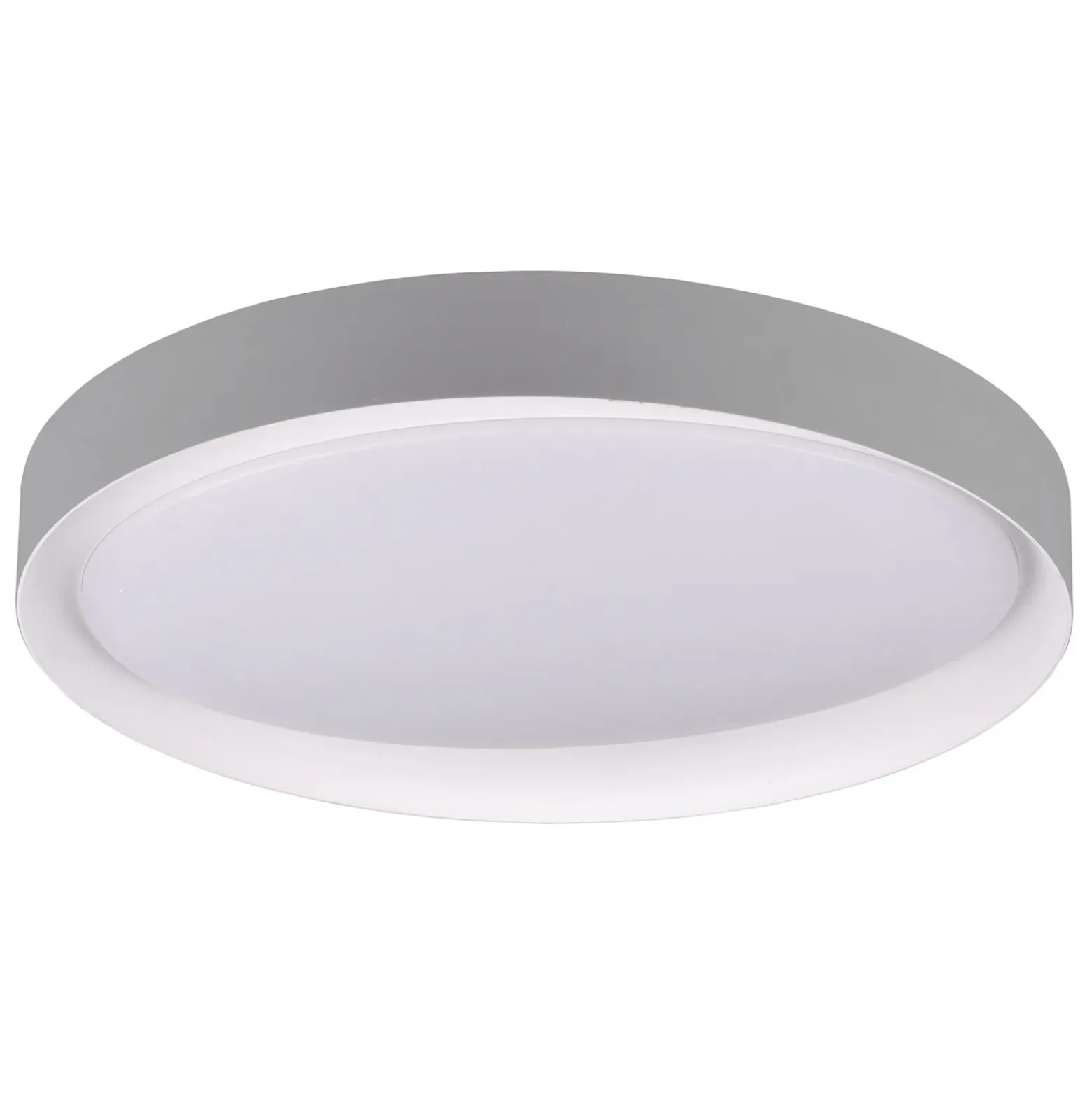 Plafón LED Zeta tunable white, gris/blanco