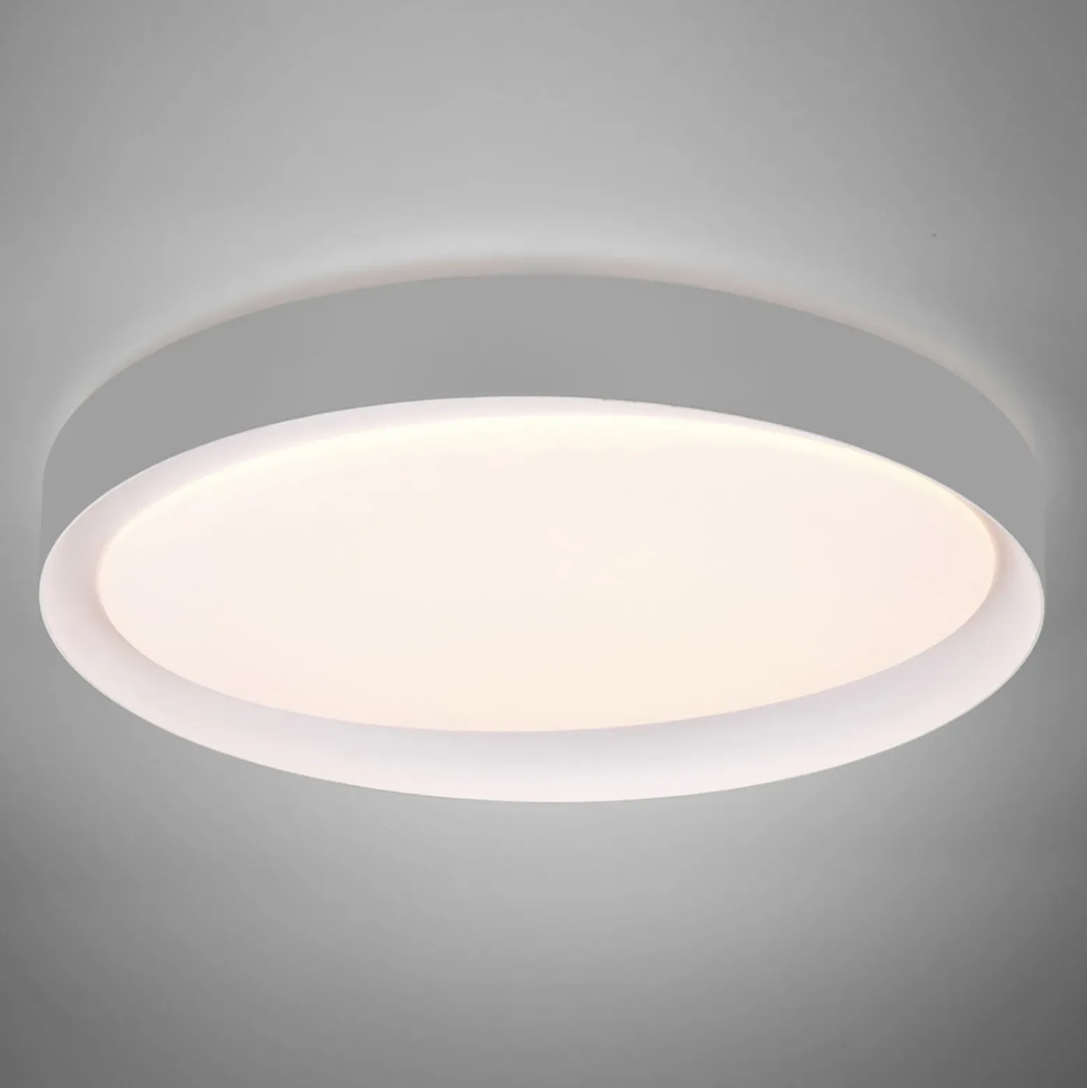 Plafón LED Zeta tunable white, gris/blanco