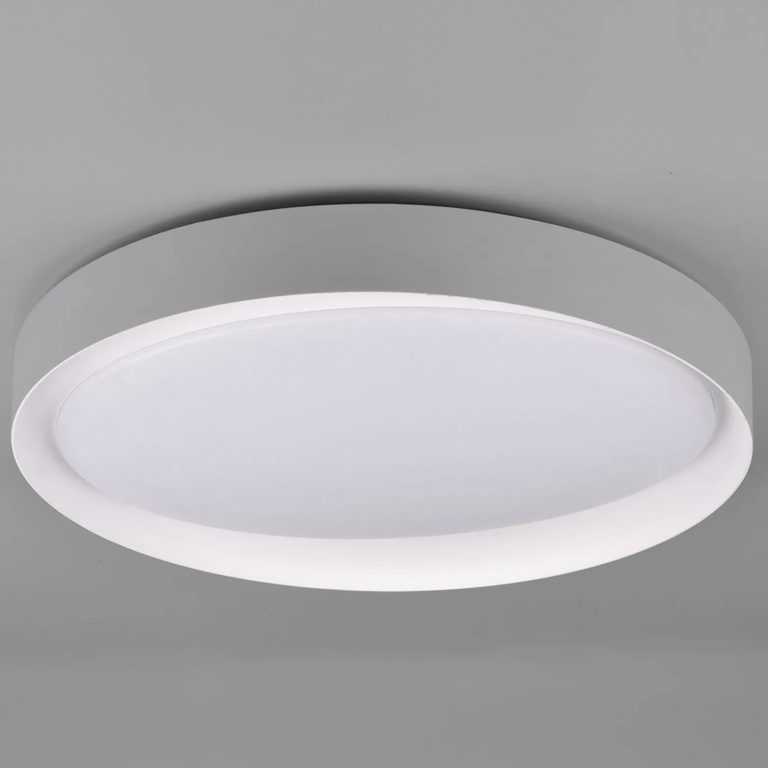 Plafón LED Zeta tunable white, gris/blanco