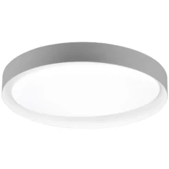 Plafón LED Zeta tunable white, gris/blanco