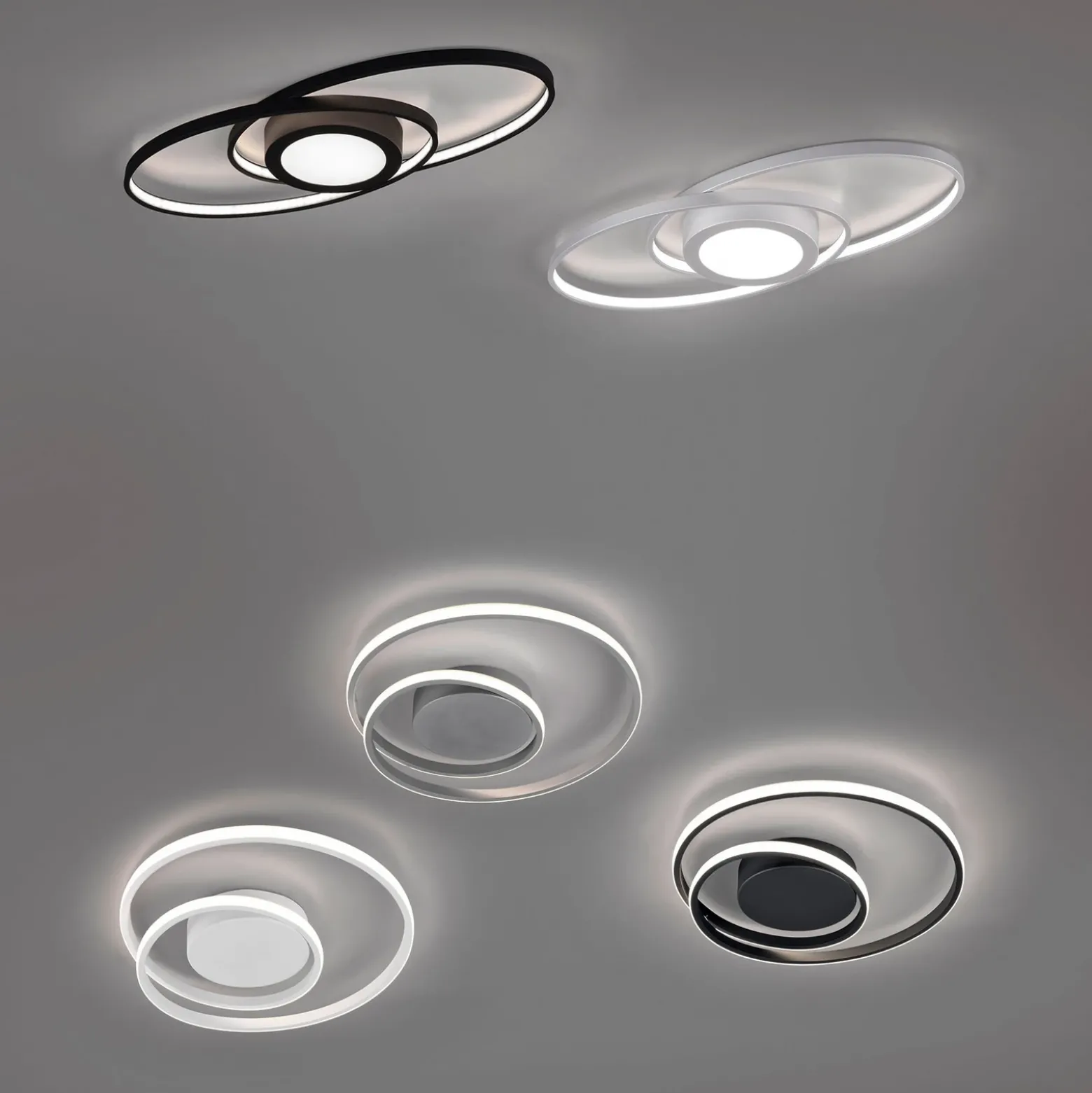 Plafón LED Zibal, atenuable, blanco