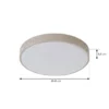 Plafón LED Zylo de Lindby, color topo, Ø 49 cm, CCT atenuable