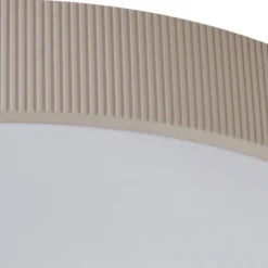 Plafón LED Zylo de Lindby, color topo, Ø 49 cm, CCT atenuable