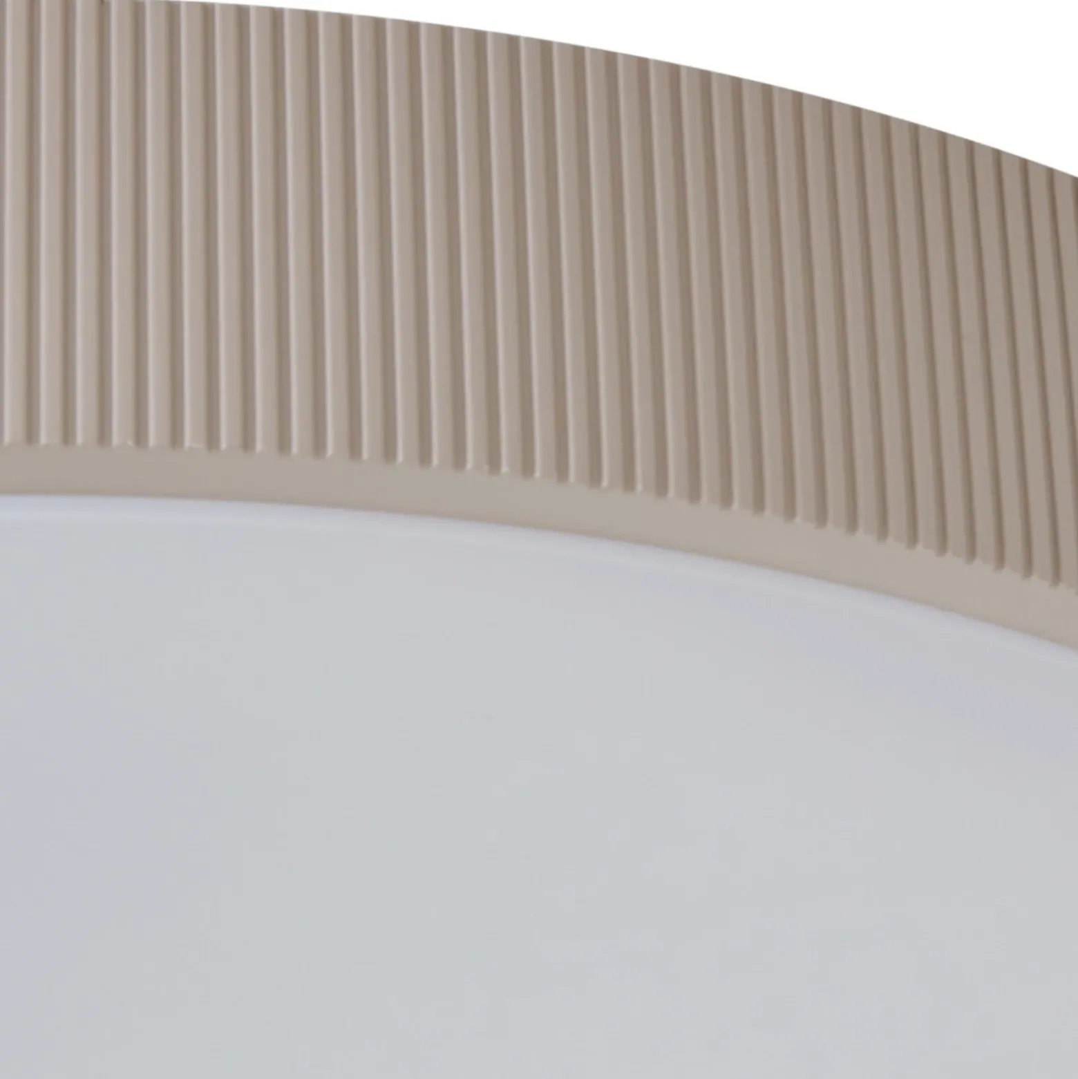 Plafón LED Zylo de Lindby, color topo, Ø 49 cm, CCT atenuable