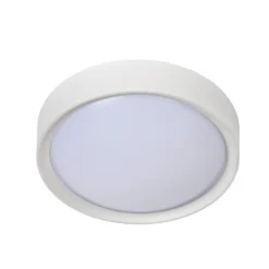 Plafón Lex, redondo, Ø 25 cm, blanco