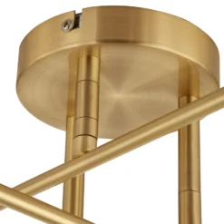 Plafón Lindby Aloria, 6 luces, dorado, metal, E27