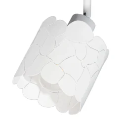 Plafón Lindby Aralena, blanco, 4 luces, longitud 97 cm