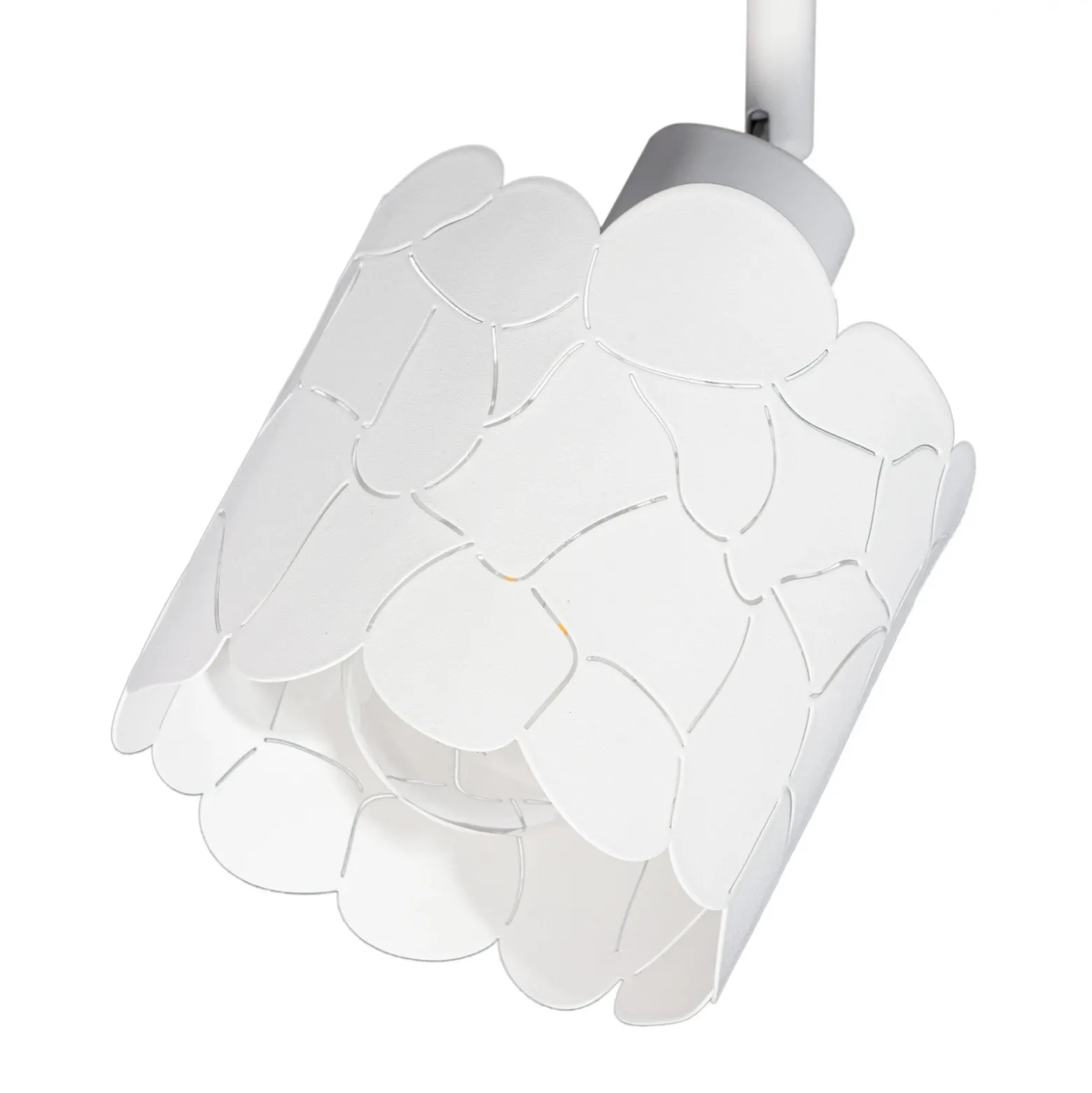 Plafón Lindby Aralena, blanco, 4 luces, longitud 97 cm
