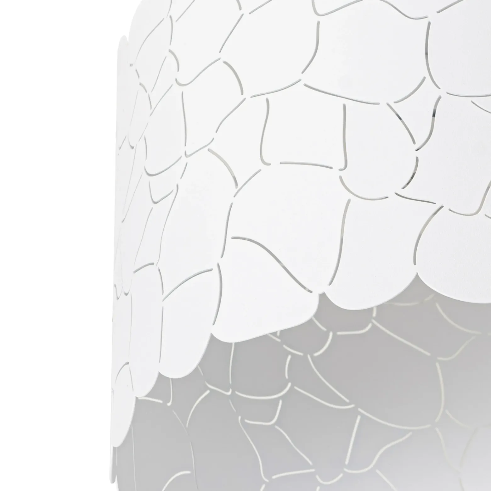 Plafón Lindby Aralena, blanco, metal, Ø 26 cm