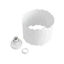 Plafón Lindby Aralena, blanco, metal, Ø 26 cm