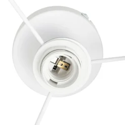 Plafón Lindby Aralena, blanco, metal, Ø 26 cm