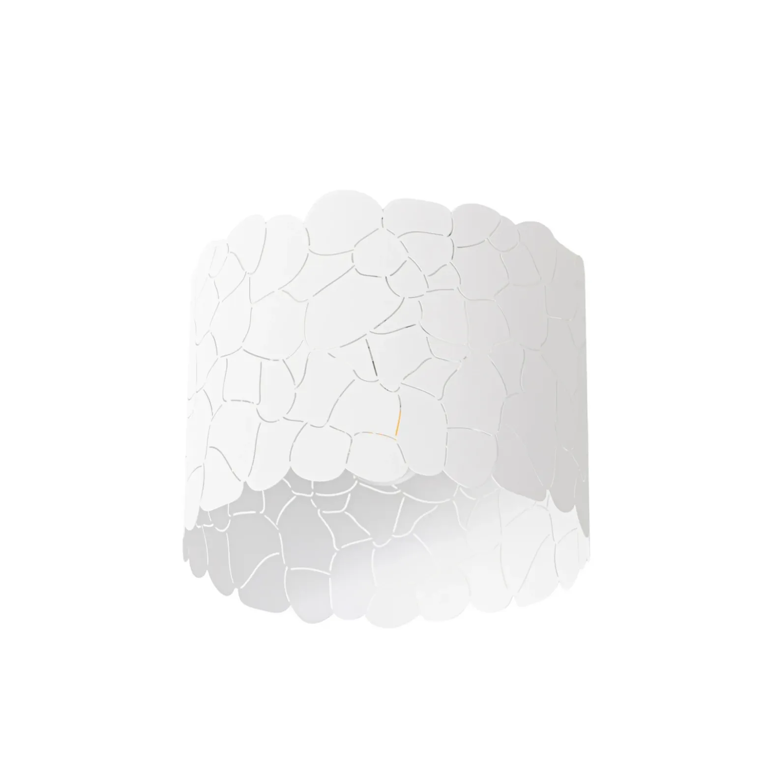 Plafón Lindby Aralena, blanco, metal, Ø 26 cm