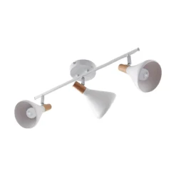 Plafón Lindby Arina, 53 cm, blanco, 3 luces, E14