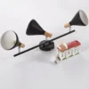 Plafón Lindby Arina, 53 cm, negro, 3 luces, E14