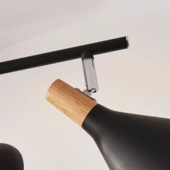 Plafón Lindby Arina, 53 cm, negro, 3 luces, E14