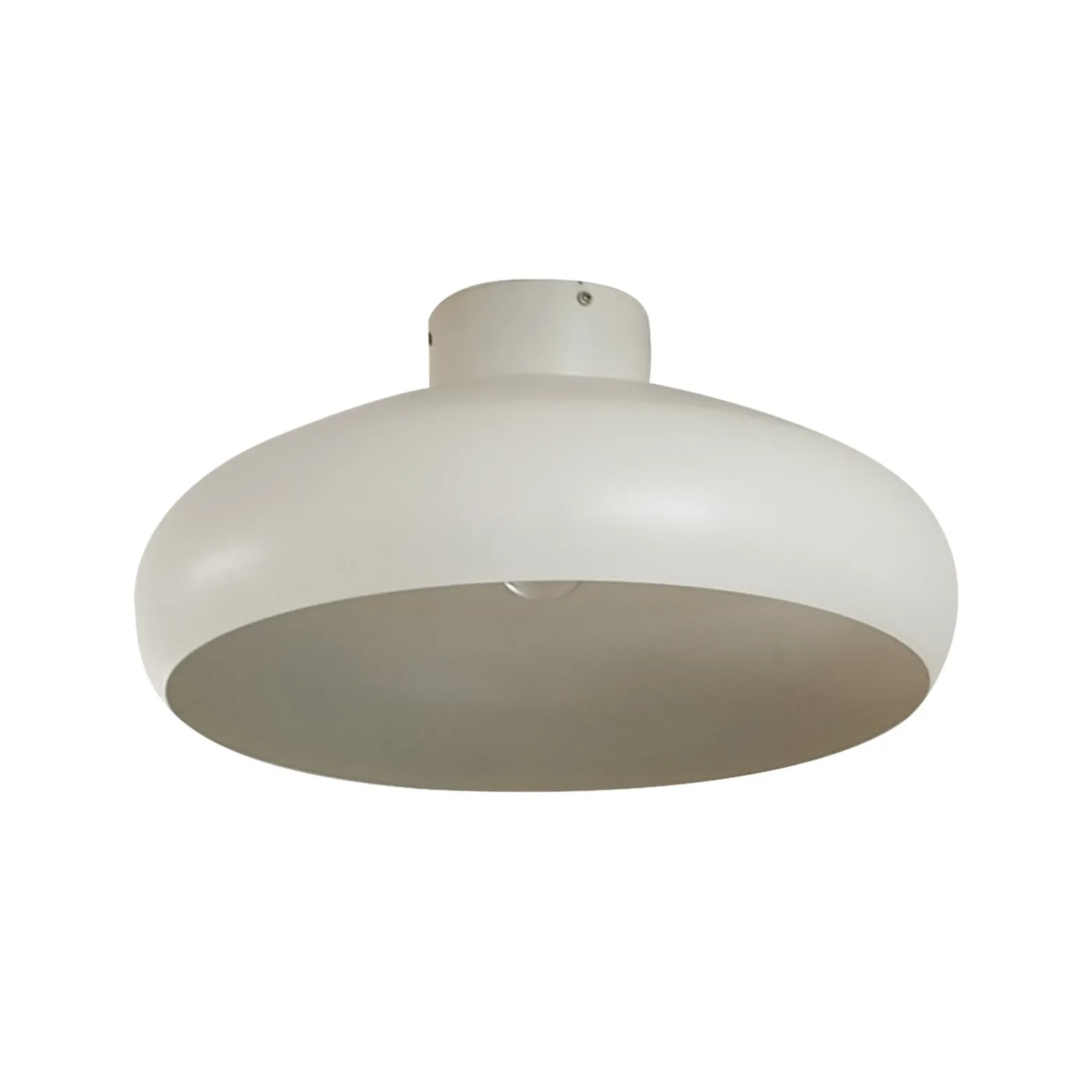 Plafón Lindby Elover, beige, Ø 45 cm, hierro