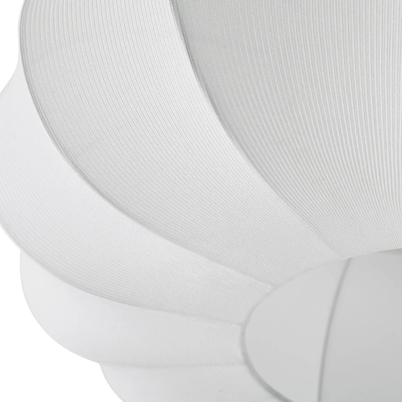 Plafón Lindby Helin, blanca, Ø 60 cm, textil, 3 x E27