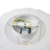 Plafón Lindby Helin, blanco, tela, Ø 35 cm