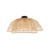 Plafón Lindby Ilajus, Ø 62 cm, bambú natural