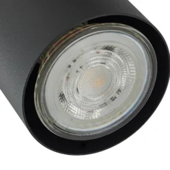 Plafón Lindby Joffrey, 78 cm, negro, 5 luces, GU10