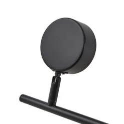 Plafón Lindby Jyla, 6 luces, negro mate