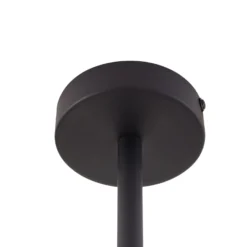 Plafón Lindby Marilou, negro arena, 4 luces, Ø 70cm