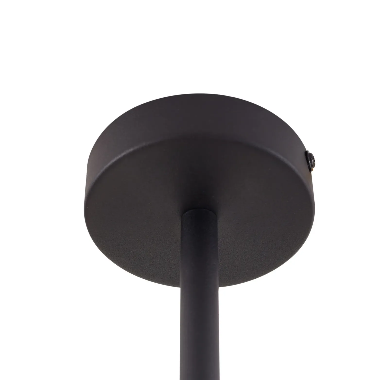 Plafón Lindby Marilou, negro arena, 4 luces, Ø 70cm