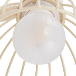 Plafón Lindby Piena, beige, 1 luz, metal, Ø 93.cm