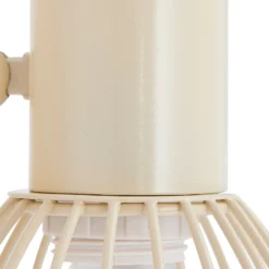 Plafón Lindby Piena, beige, 1 luz, metal, Ø 93.cm