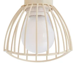 Plafón Lindby Piena, beige, 1 luz, metal, Ø 93.cm