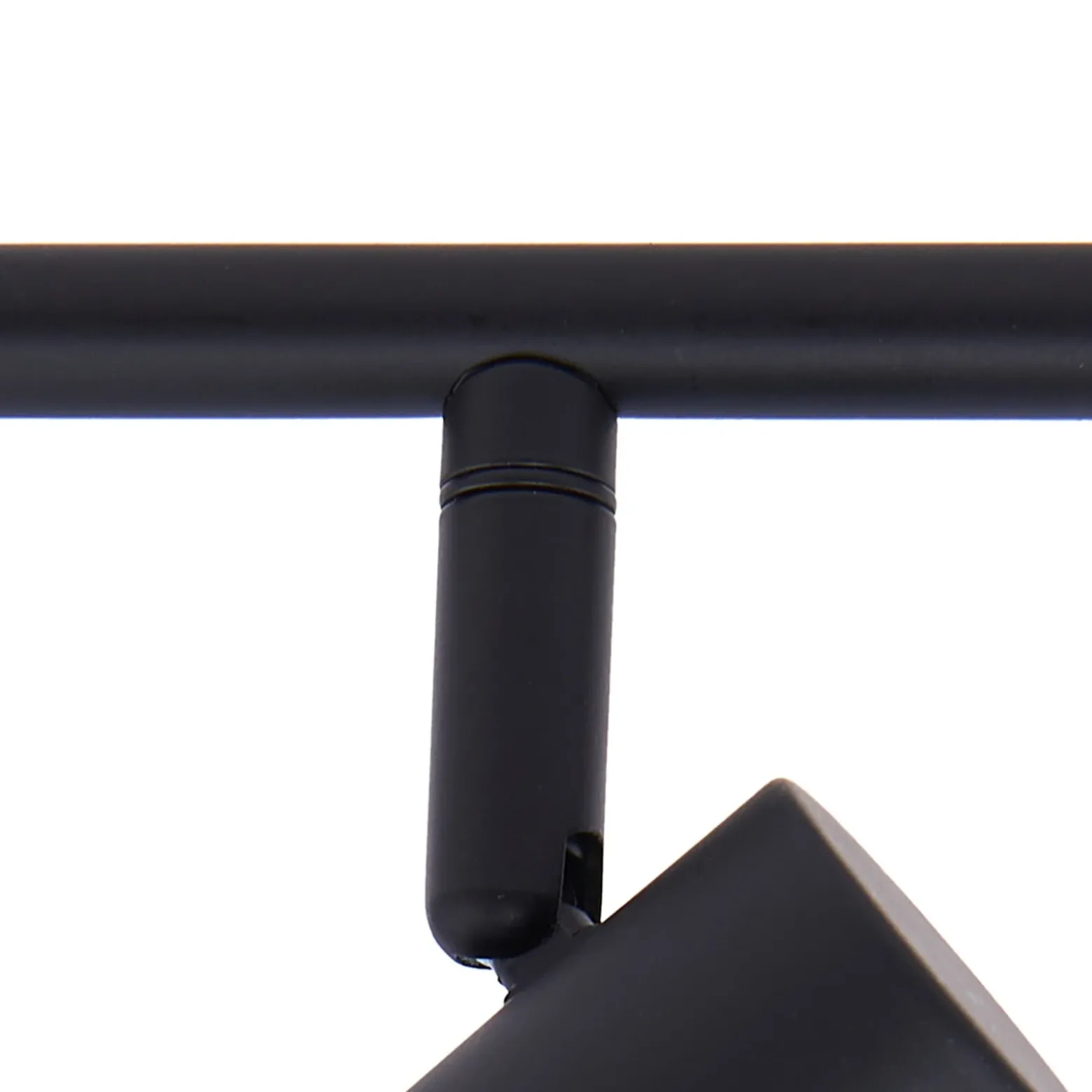 Plafón Lindby Piena, negro, 4 luces, metal, 70 cm