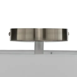 Plafón Lindby Sebatin, Ø 40 cm, blanco, de tela, E27