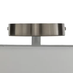 Plafón Lindby Sebatin, Ø 40 cm, color crema, tela, casquillo E27