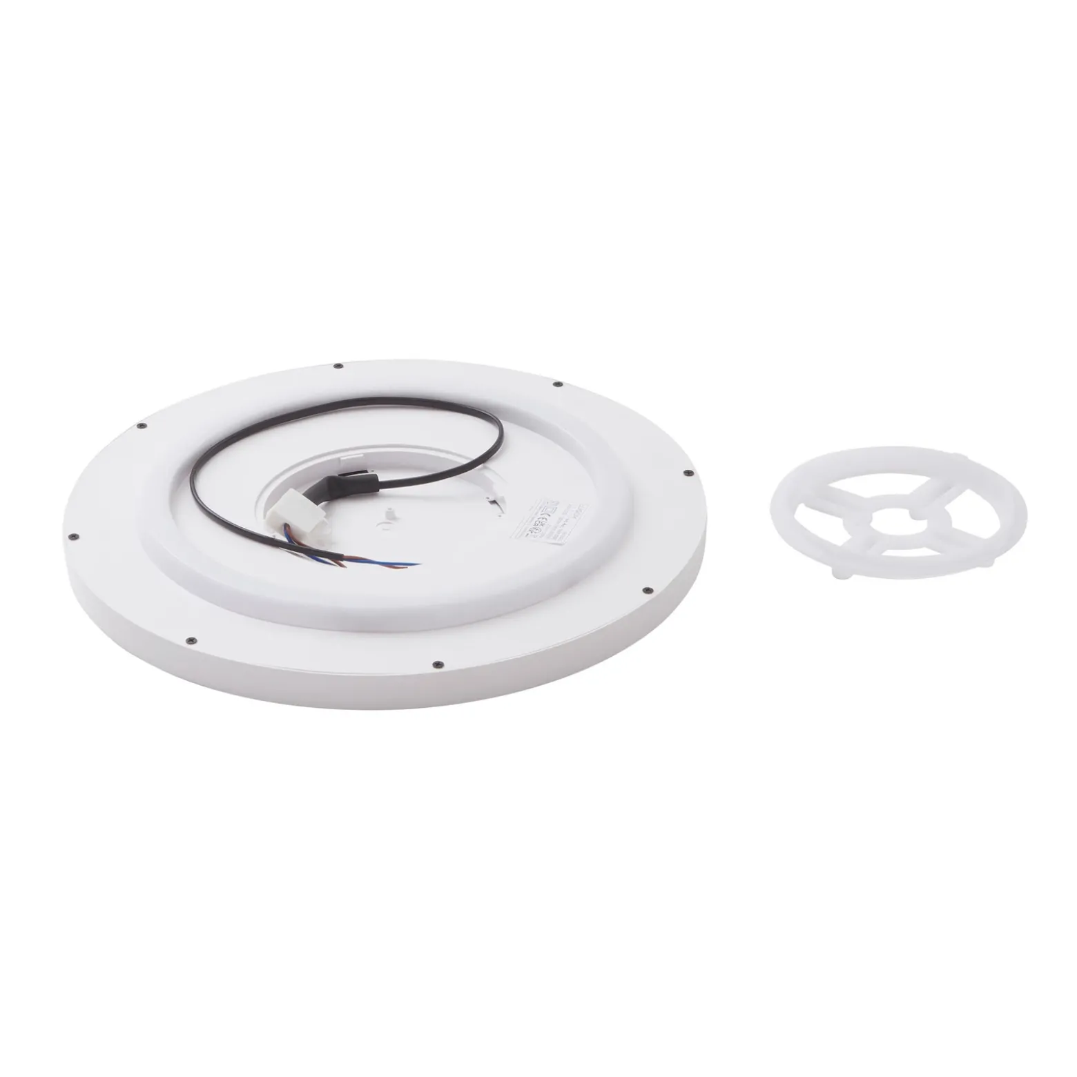 Plafón Lindby Smart LED Denora, blanco, RGB, CCT, Tuya