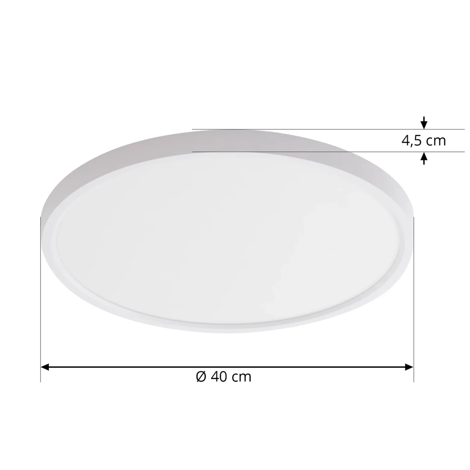 Plafón Lindby Smart LED Denora, blanco, RGB, CCT, Tuya