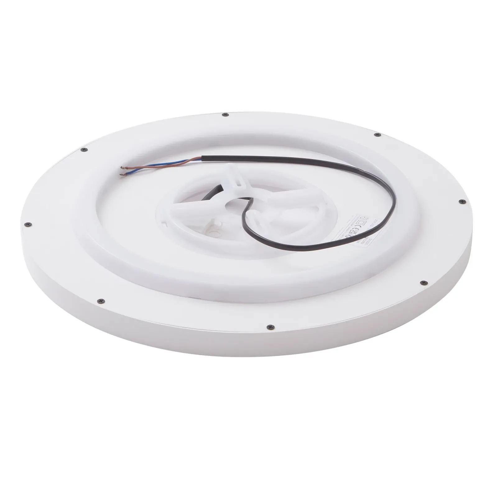 Plafón Lindby Smart LED Denora, blanco, RGB, CCT, Tuya