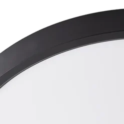 Plafón Lindby Smart LED Pravin, Ø 30 cm, CCT, negro
