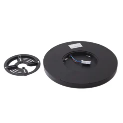 Plafón Lindby Smart LED Pravin, Ø 30 cm, CCT, negro